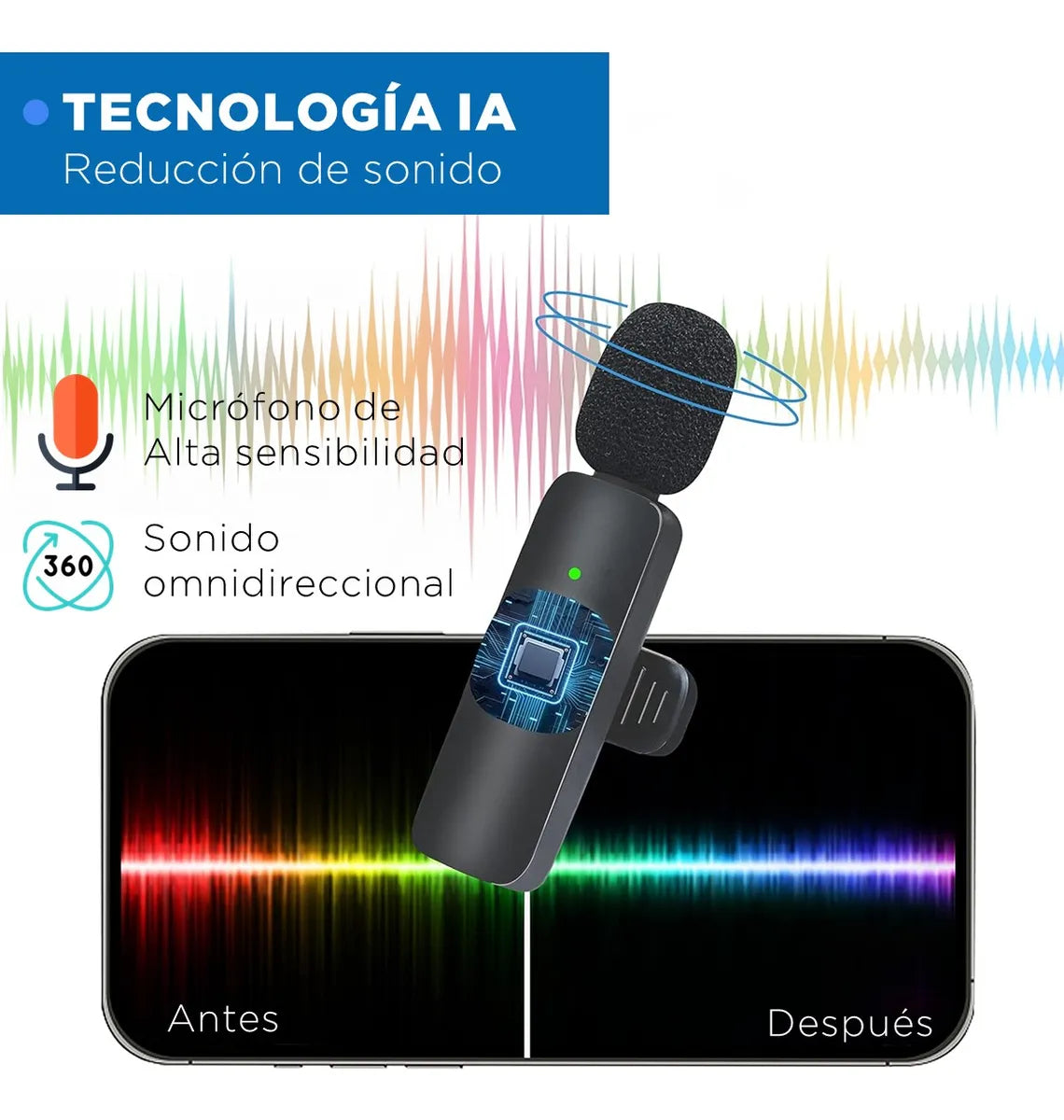 PAR DE MICROFONOS INALAMBRICOS 😱