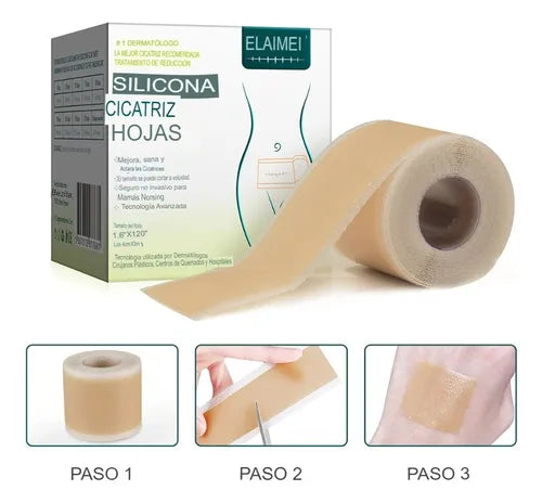 CINTA DE SILICONA PARA ELIMINAR CICATRICES 😱