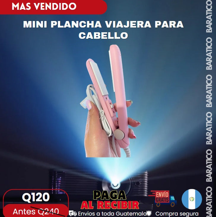 Mini Plancha Viajera Para Cabello