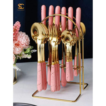 SET DE CUBIERTOS DE ACERO INOXIDABLE