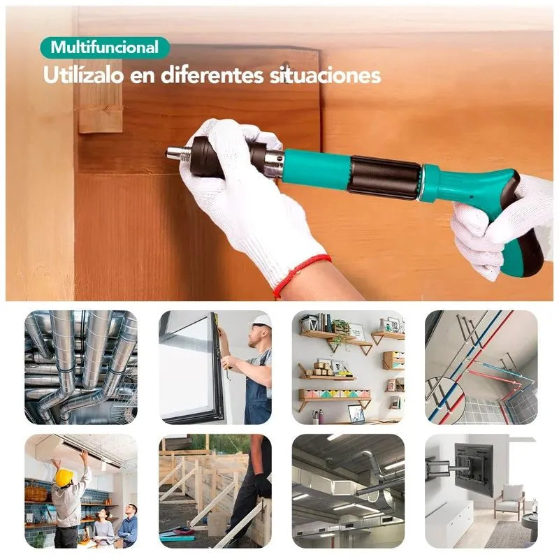 PISTOLA REMACHADORA DE CLAVOS AJUSTABLE