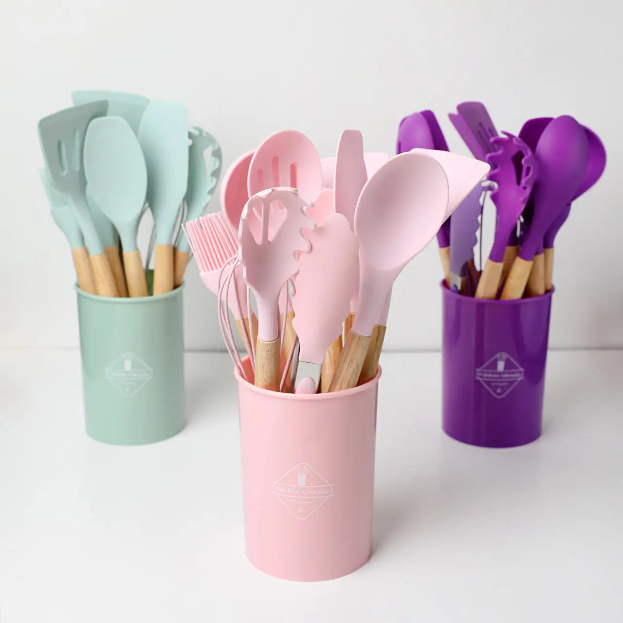 SET DE UTENSILIOS DE COCINA 12 PIEZAS EN SILICONA