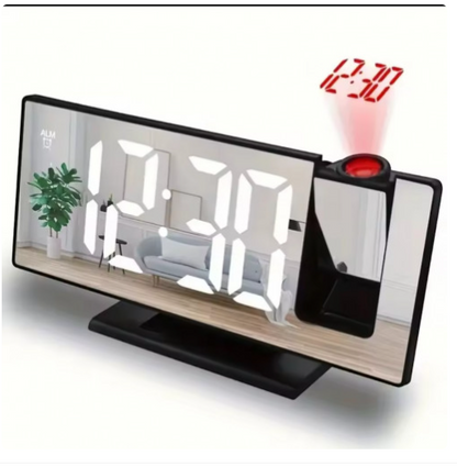RELOJ DESPERTADOR ESPEJO PROYECTOR DS