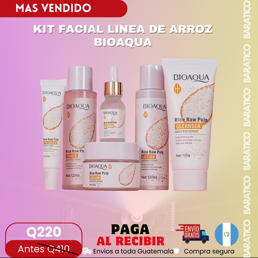 KIT FACIAL LINEA DE ARROZ BIOAQUA