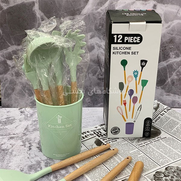 SET DE UTENSILIOS DE COCINA 12 PIEZAS EN SILICONA