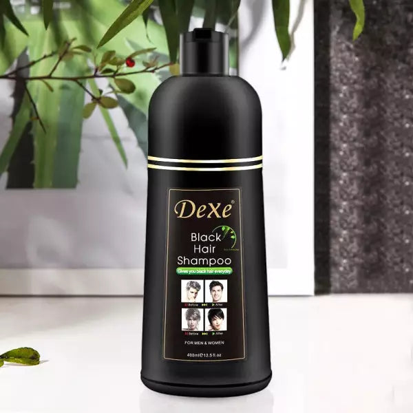 BLACK HAIR SHAMPOO DEXE 400ML ADIOS CANAS 🤗