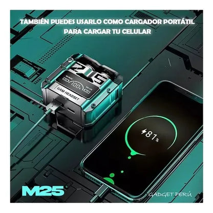 AURICULARES INALAMBRICOS/ POWER BANK M25🔥