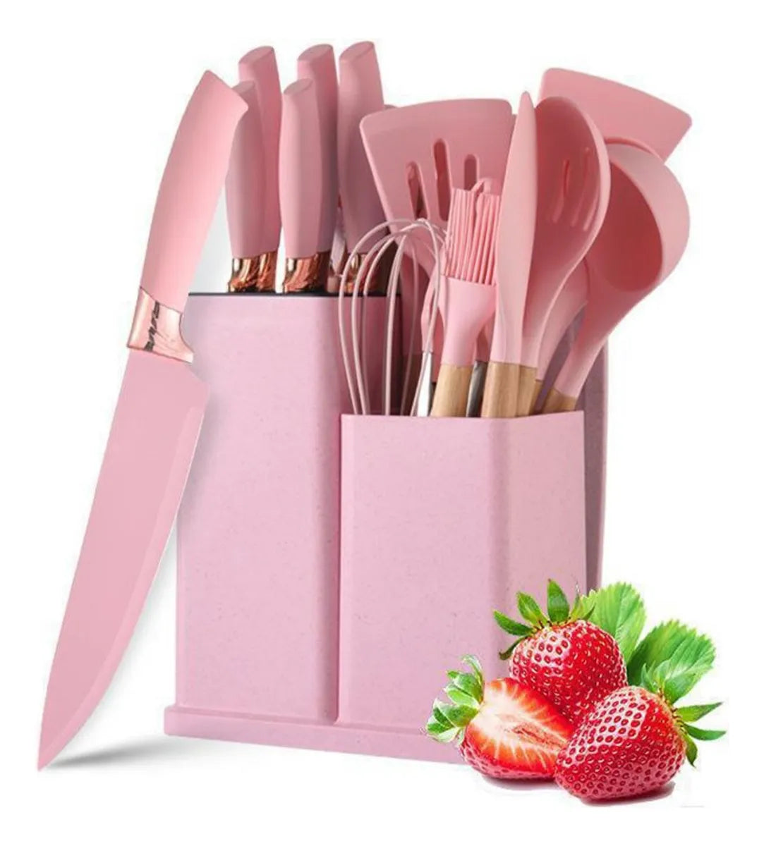 SET DE UTENSILIOS DE COCINA COMPLETO Y ELEGANTE 19 PIEZAS 🥳