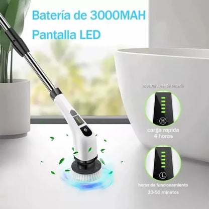 CEPILLO DE LIMPIEZA 9 EN 1 MULTIUSOS ELECTRICO 🫧