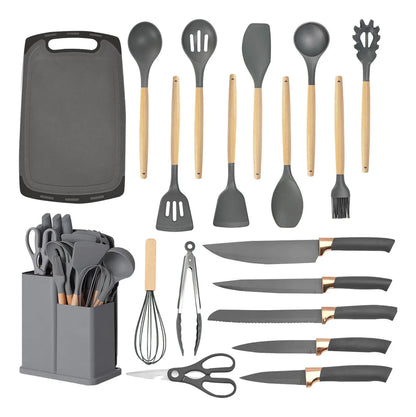 SET DE UTENSILIOS DE COCINA COMPLETO Y ELEGANTE 19 PIEZAS 🥳