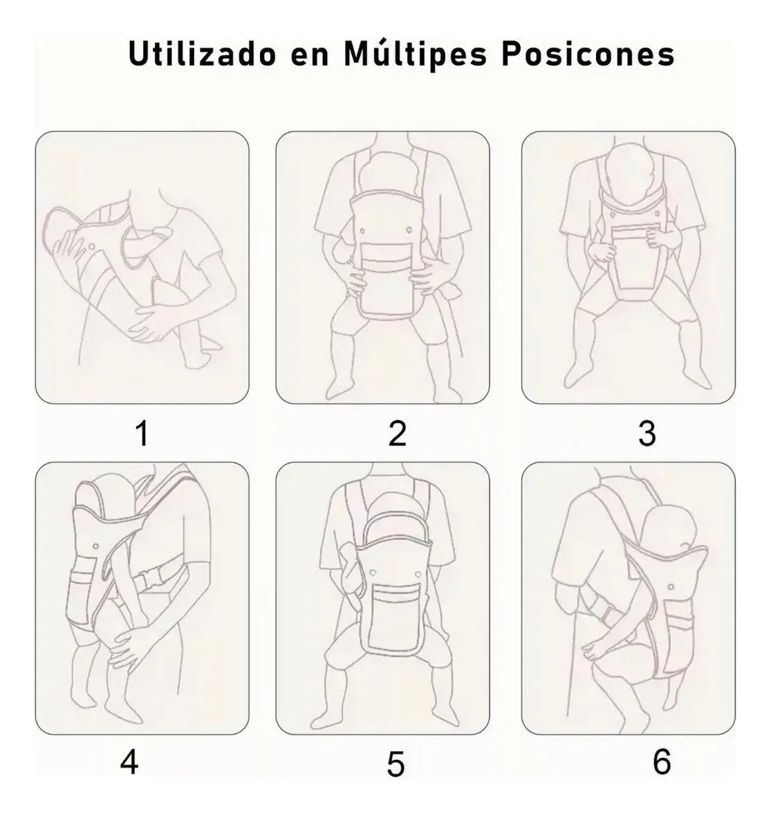 PORTABEBÉS MULTIFUNCIONAL DELANTERO Y TRASERO