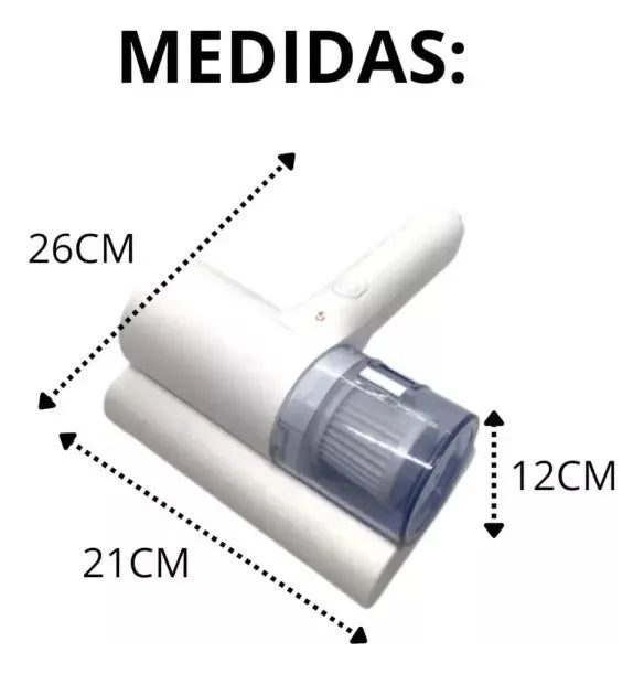 ASPIRADORA DE POLVO Y ELIMINADOR DE ACAROS PORTÁTIL LUZ UV