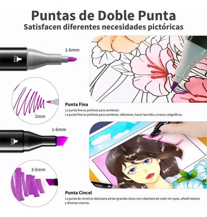 SET DE MARCADORES 120 PIEZAS 🎨