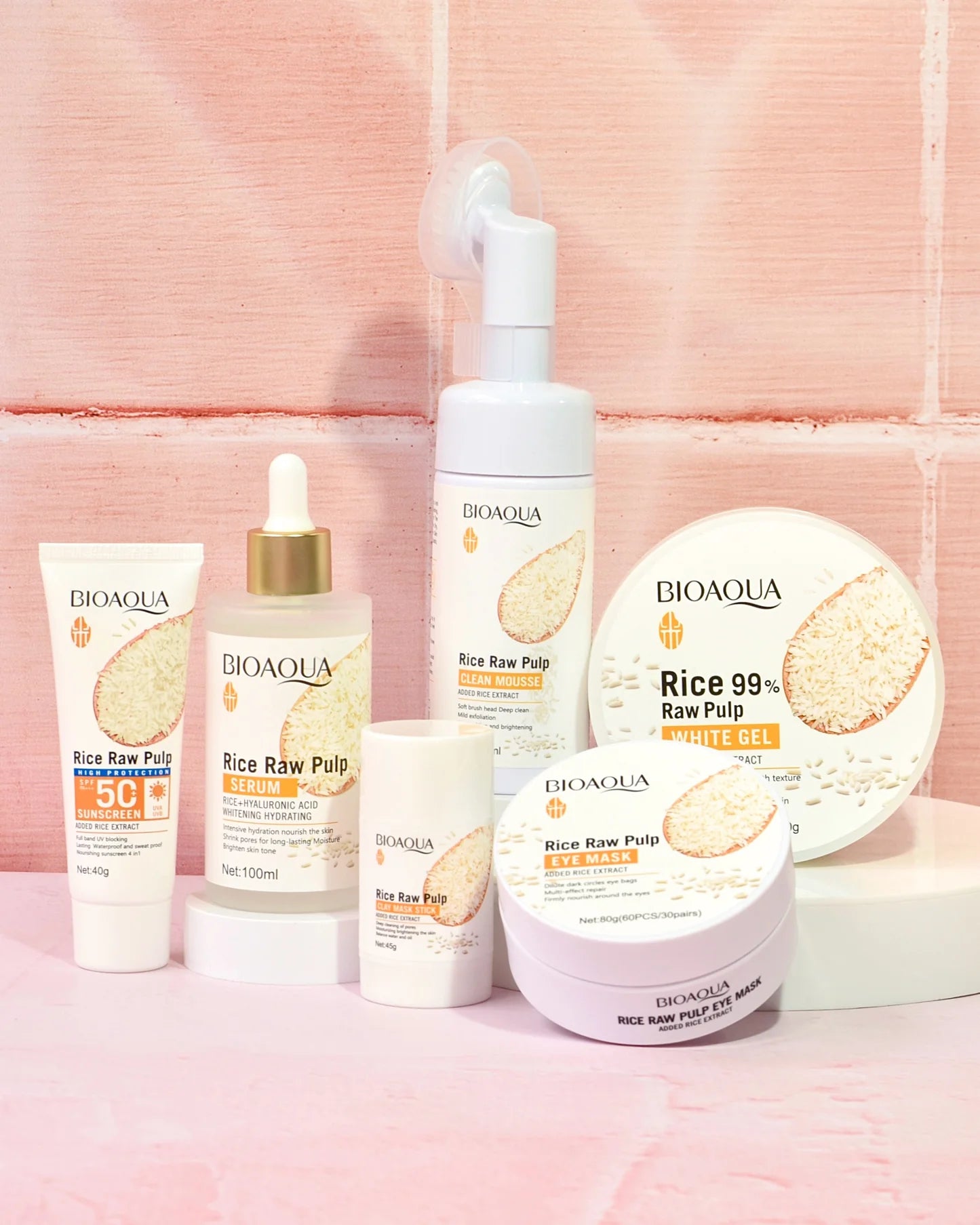 KIT FACIAL LINEA DE ARROZ BIOAQUA