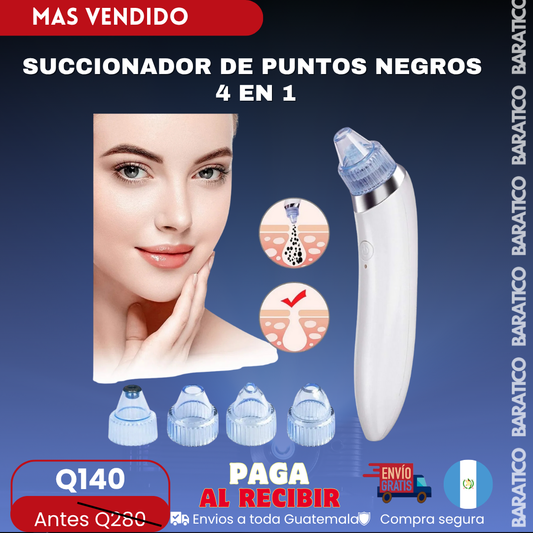 SUCCIONADOR DE PUNTOS NEGROS 4 EN 1
