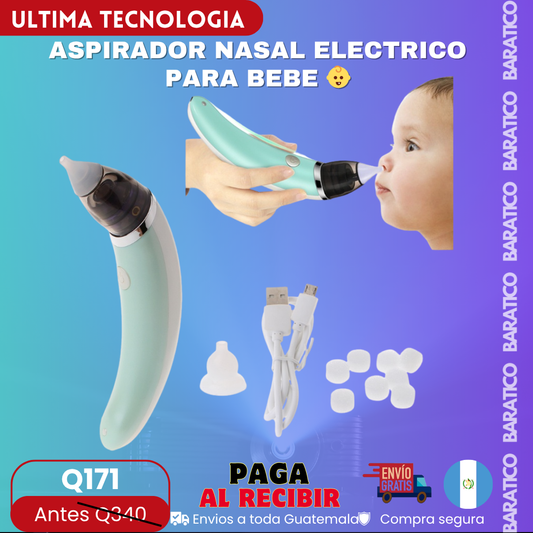 ASPIRADOR NASAL ELECTRICO PARA BEBE 👶