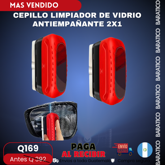CEPILLO LIMPIADOR DE VIDRIO ANTIEMPAÑANTE 2X1