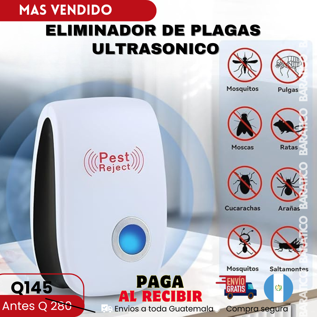 ELIMINADOR DE PLAGAS ULTRASONICO