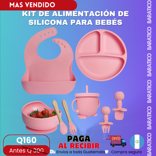 KIT DE ALIMENTACIÓN DE SILICONA PARA BEBÉS