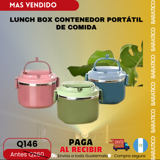 LUNCH BOX CONTENEDOR PORTÁTIL DE COMIDA