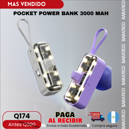POCKET POWER BANK 3000 mAh