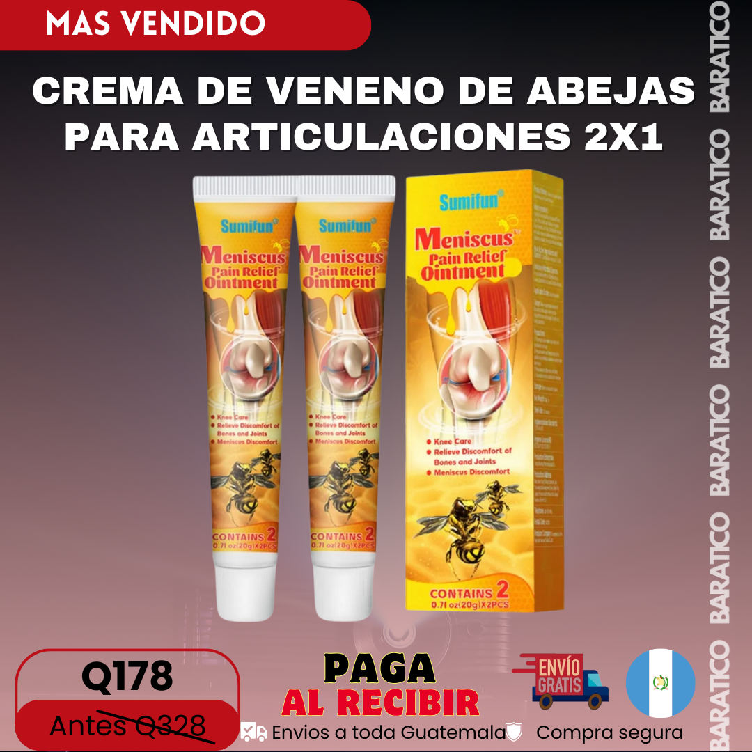CREMA DE VENENO DE ABEJAS PARA ARTICULACIONES 2X1