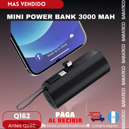 MINI POCKET POWER BANK 3000 mAh