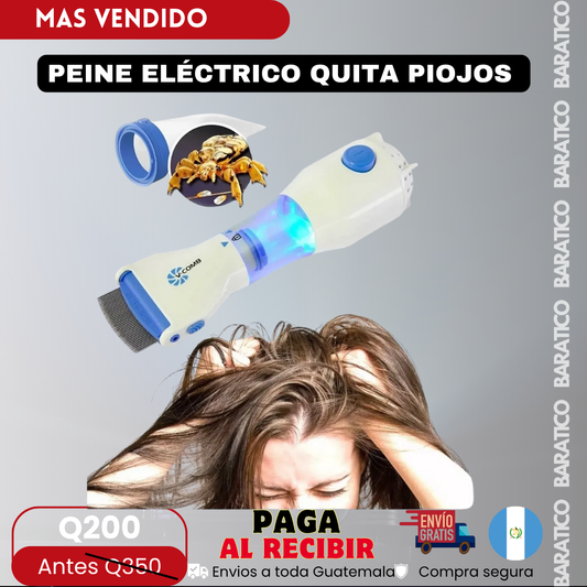 Peine Eléctrico Quita Piojos 🤯