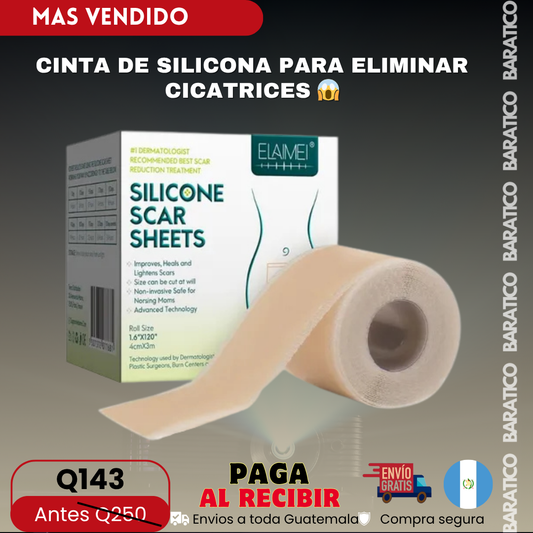 CINTA DE SILICONA PARA ELIMINAR CICATRICES 😱