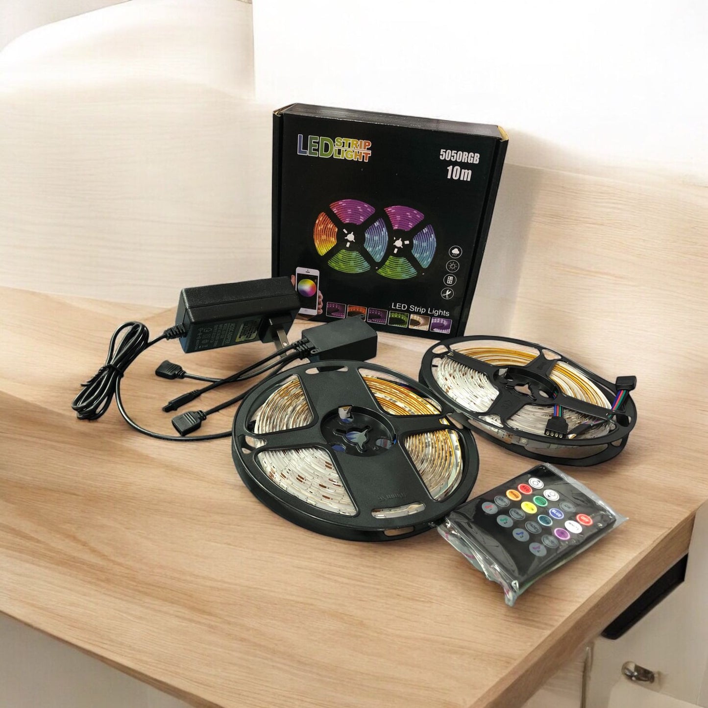 TIRA LED 10 METROS CON CONTROL REMOTO🎉