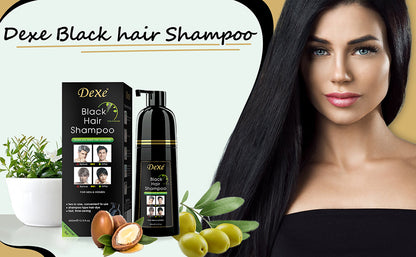 BLACK HAIR SHAMPOO DEXE 400ML ADIOS CANAS 🤗