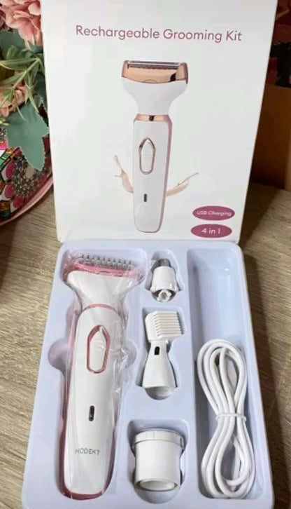 DEPILADORA ELECTRICA 4 EN 1 😍 RECARGABLE INALAMBRICA