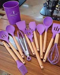 SET DE UTENSILIOS DE COCINA 12 PIEZAS EN SILICONA