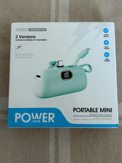 POWER BANK MINI CON PANTALLA DIGITAL LED