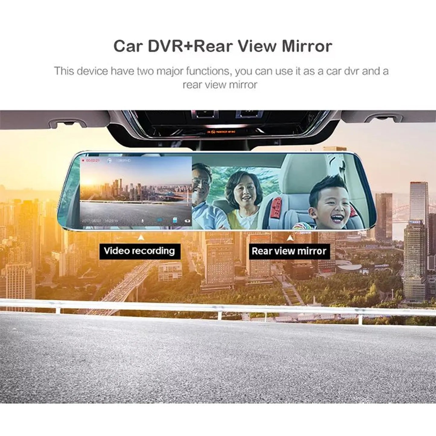 Espejo Retrovisor Doble Camara